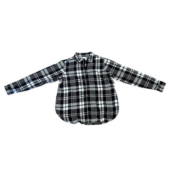 Jachs Girlfriend NY Women's Small Pearl Snap plaid Flannel plaid Shirt pockets - Picture 2 of 6